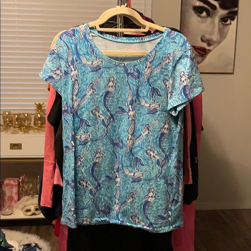 Lilly Pulitzer Mermaid Shirt/Top Nice Tail